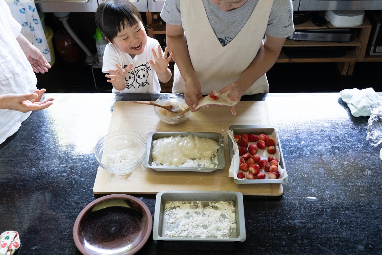 旬のいちごで作る手作り大福